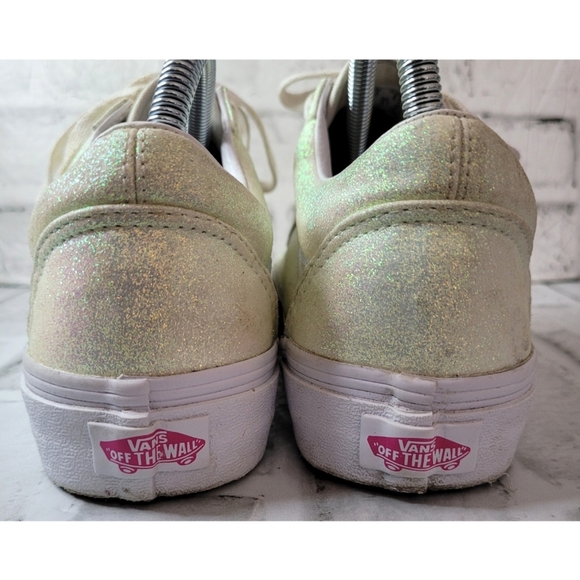 VANS Womens Size US 8 Old Skool Sneaker Glitter Metallic Color Changing Athletic - Picture 12 of 13